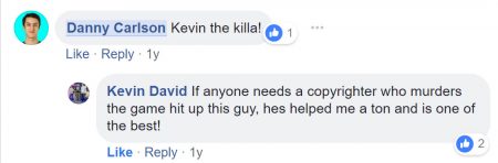 Facebook Testimonial - Kevin David