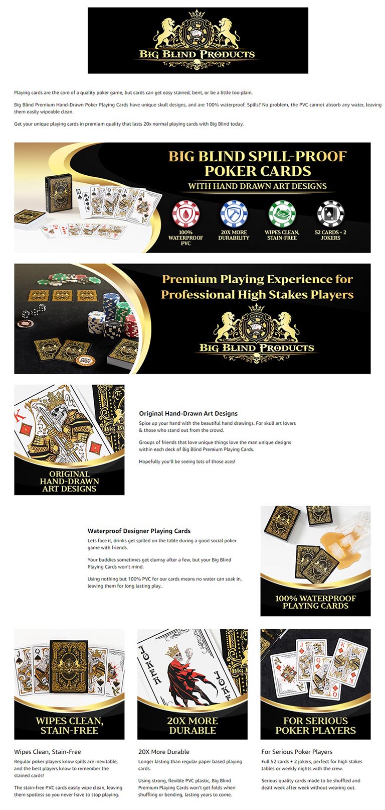 Amazon A Plus EBC - Playing Cards