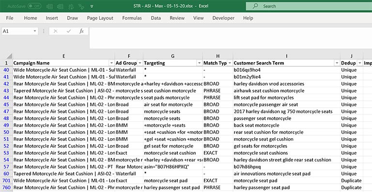 Modified-Broad Match Bulk Processing Excel Formula