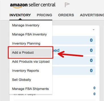 amazon listing add a product